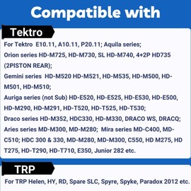 2 Pairs Semi-Metallic Disc Brake Pads for TRP Tektro Shimano Deore Br-M575 M525 M515 T615 T675 M505 M495 M486 M485 M475 M465 M447 M446 M445 M416 M415 M395 M396 M375 M315 M355 C601 C501 DP-B01S