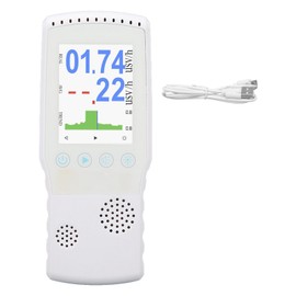 Geiger Counter Nuclear Radiation Detector Portable Rechargeable Handheld Beta Gamma X Ray Monitor Meter for Home Outdoor Industry Laboratories