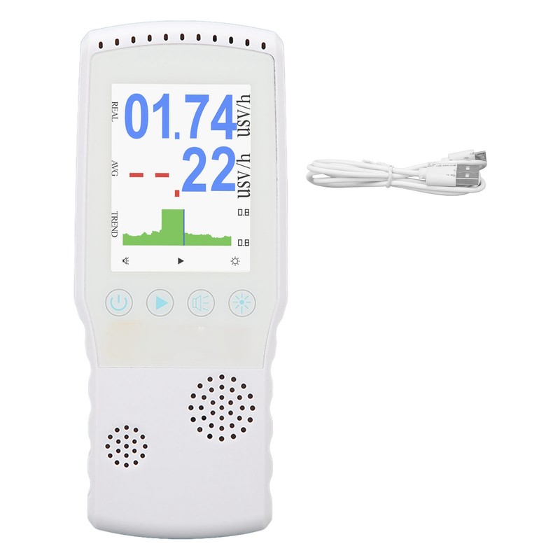Geiger Counter Nuclear Radiation Detector Portable Rechargeable Handheld Beta Gamma