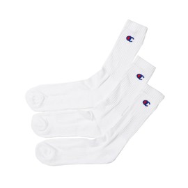 Champion Full Length Socks, 3 Pairs - whites