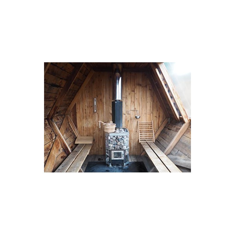HSE Cedar Sauna Thermometer & Hygrometer - 2-in-1 Mechanical Instrument