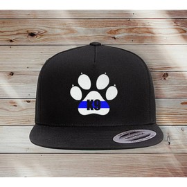 Snap-Back K9 Paw Snapback Hat, Trucker Cap, Custom Hat for Men and Women