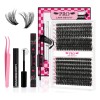 Kit De Extensiones De Pestañas Efecto 3d 40d60d80d Mixtas