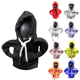 PSLER Stylish Cute Hoodie Car Gear Shift Cover Shifter Knob Cover gear shift hoodie Heat Insulation Winter Warm CVC Interior Car Accessories for Men Women Black