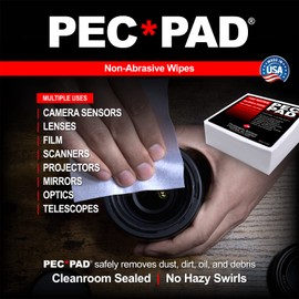Photographic Solutions PEC-PAD Lint Free Non-Abrasive Photo Wipes 4 x 4 - (10 Pads)