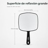 ForPro Professional Collection Espejo de mano prémium con asa, 6.3