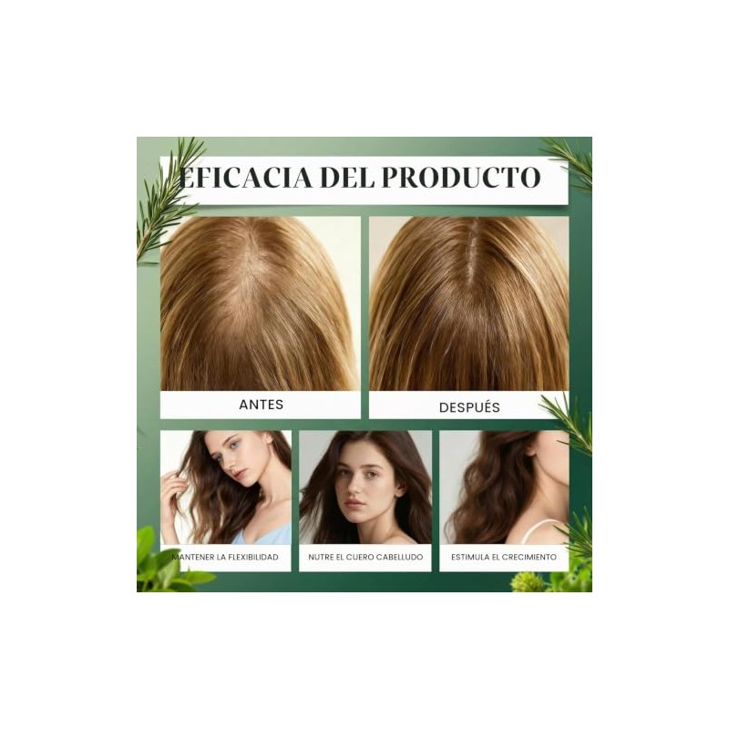 100ml Champú Orgánico De Romero Para El Crecimiento Del Cabello