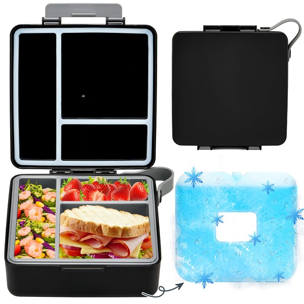 Chill Bento Lunch Box,Bento Box with Ice Pack,Leak Proof 5-Compartment