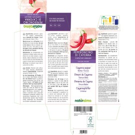 Cayenne Pepper (Capsicum annuum) Fruits Alcohol-Free Mother Tincture Naturalma - Liquid Extract Drops 200 ml - Food Supplement - Vegan