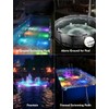 MOFOYEAH Solar Pool Lights, Solar Powered Submersible LED Lights with