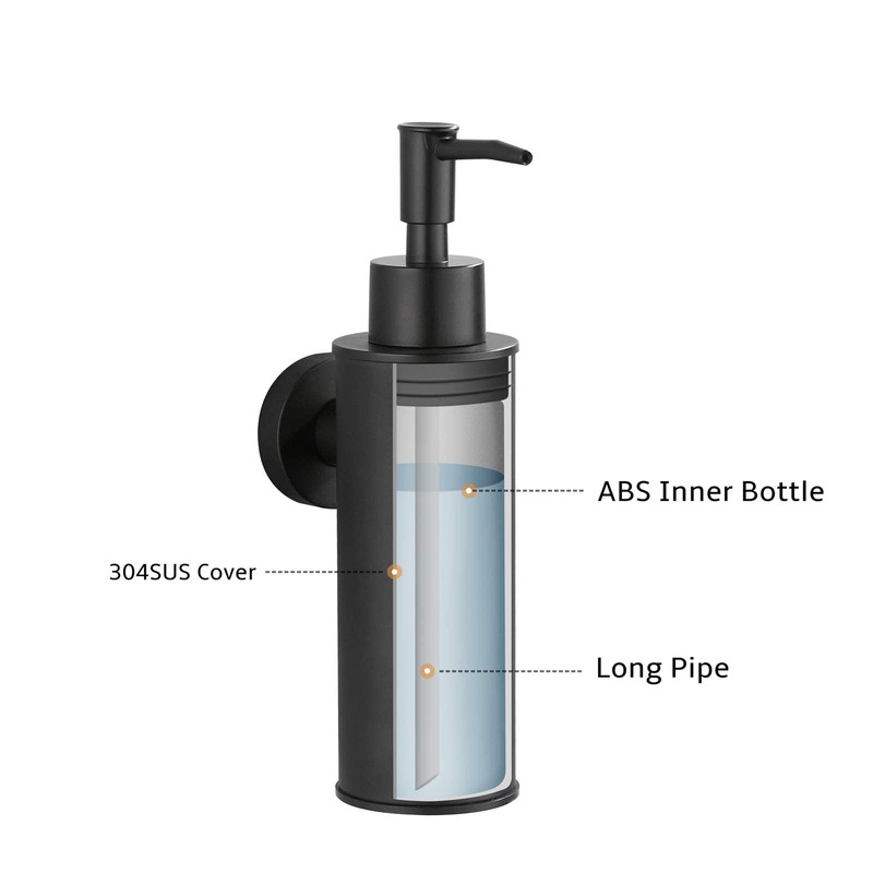 BGL wall mounted 304 stainless steel soap dispenser for decor