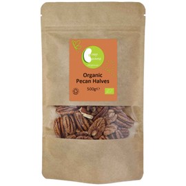 Organic Pecan Halves - Certified Organic - by Busy Beans Organic (500g)