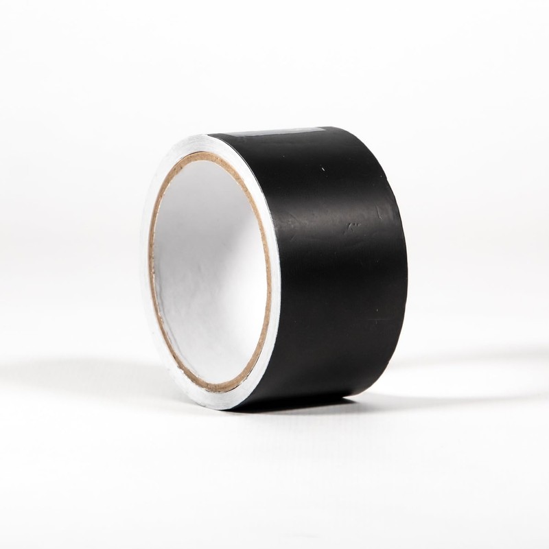 PRENDELUZ 10m x 50mm Black Aluminium High Temperature Tape