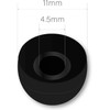 Earbudz 10 Pairs Silicone Medium Replacement Earbud Ear Tips (Clear)