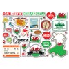 A5 Sticker Sheet Wales Landmarks Vinyl Stickers - Welsh Cardiff