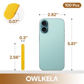 OWLKELA 100PCS Mini 2.5inch Lolly Sticks, Coloured Lollipop Sticks, Craft Stick for Home and School, Popsicle Stick for Arts and Handwork, Classroom Art Supplies