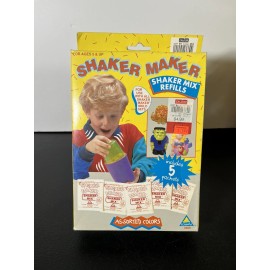 Shaker Maker 1971 Toymax Shaker Maker Magic Mix 5 Packets Green Yellow Pink *UNUSED