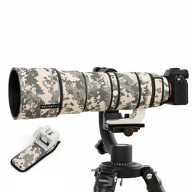 ROLANPRO Camouflage Lens Cover for Sony FE 200-600mm F5.6-6.3G OSS Triple Layer Waterproof Telephoto Lens Camouflage Cover Color: Urban Camo