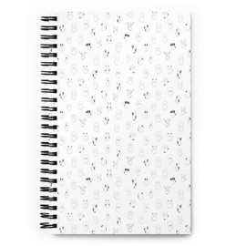 Dog Notebook, Black & White | Dog Journal for Dog Mom, Dog Lover, Dog Dad | Dog Notepad for Dog Themed Gifts | Dog Spiral Notebook, Dog Book, Fun Notebooks for Women | Cute Notebooks, Dog Lover Gifts