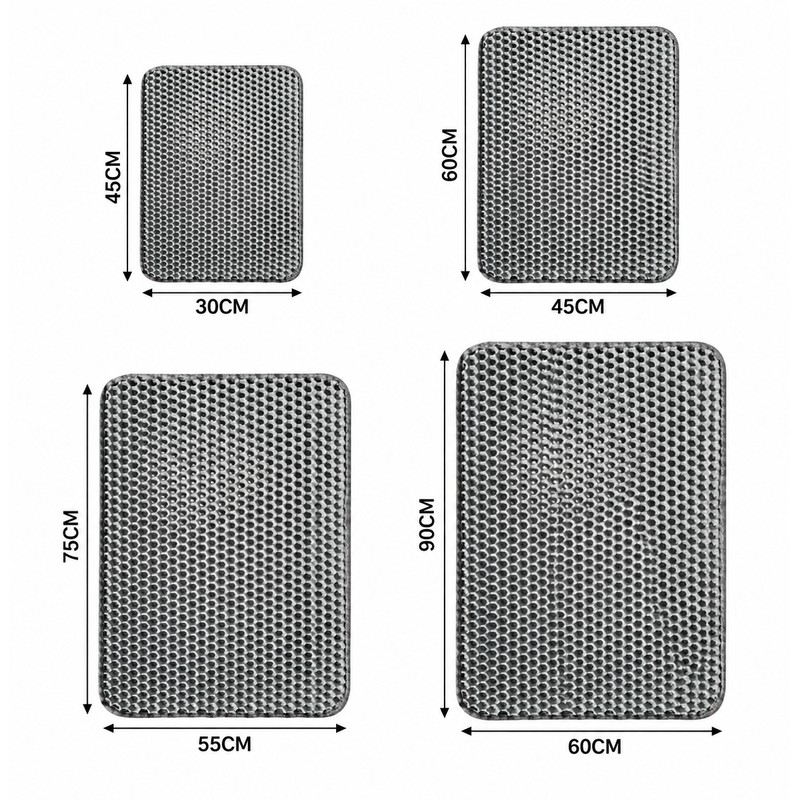 Waterproof Cat Litter Mat for Litter Boxes – Double-Layer Litter