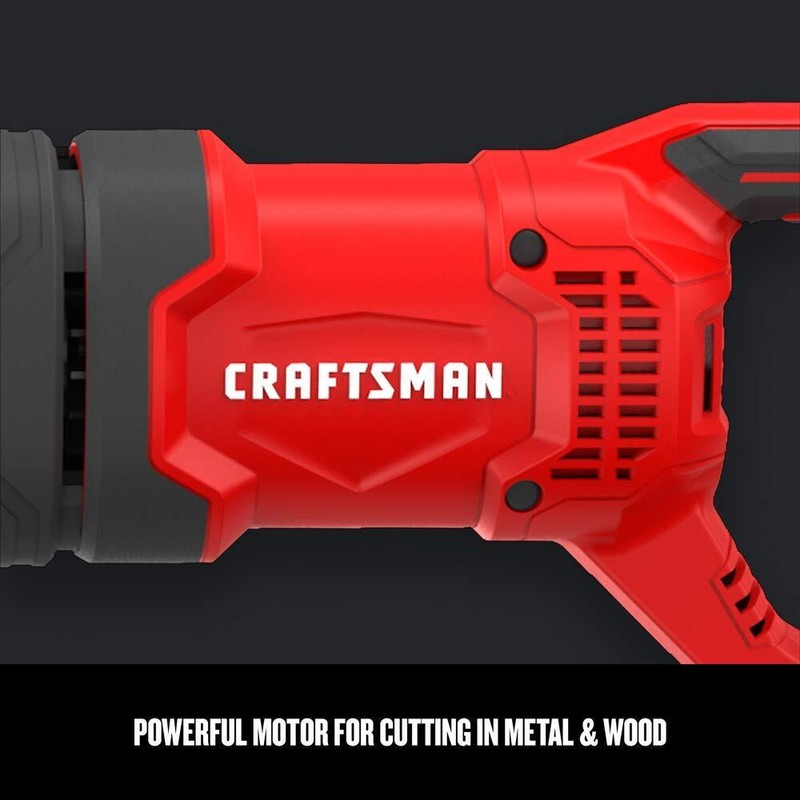 CRAFTSMAN Reciprocating Saw, 7.5-Amp, Corded (CMES300), Red, Black