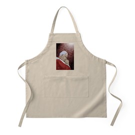 CafePress Pope John Paul II BBQ Kitchen Apron with Pockets, Grilling Apron, Baking Apron