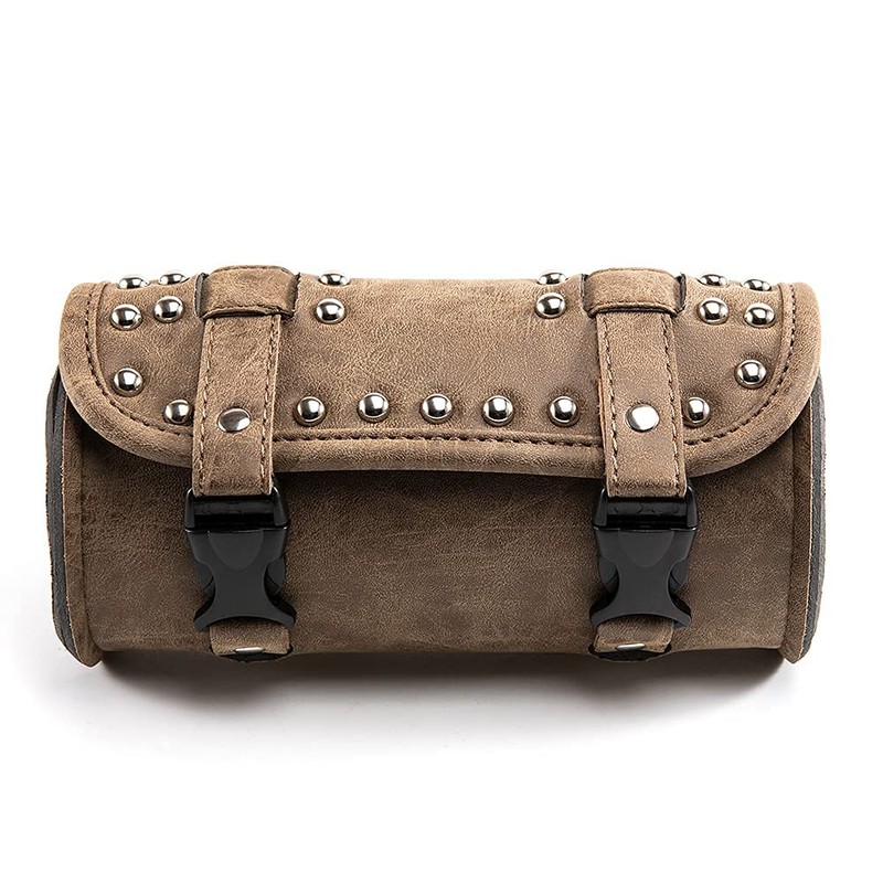 Motorcycle fork bag, universal handlebar tool bag, roll barrel bag,