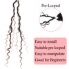 QIDESHENG 18" Goddess Locs Crochet Hair Extensions - 8 Packs