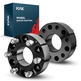 KAX 6x5.5 Wheel Spacers,Black Forged 2" Hub Centric Wheel Spacer Adapters with M14x1.5 Studs78.1 Hub Bore,fit for Sierra Avalanche Yukon XL Savana 1500,Tahoe,Escalade,K1500 Suburban,Astro, 2pcs