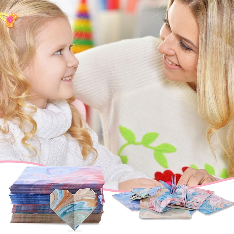 Luckwaii Origami Paper Coloured Paper, 400 Sheets Gradient Origami Paper