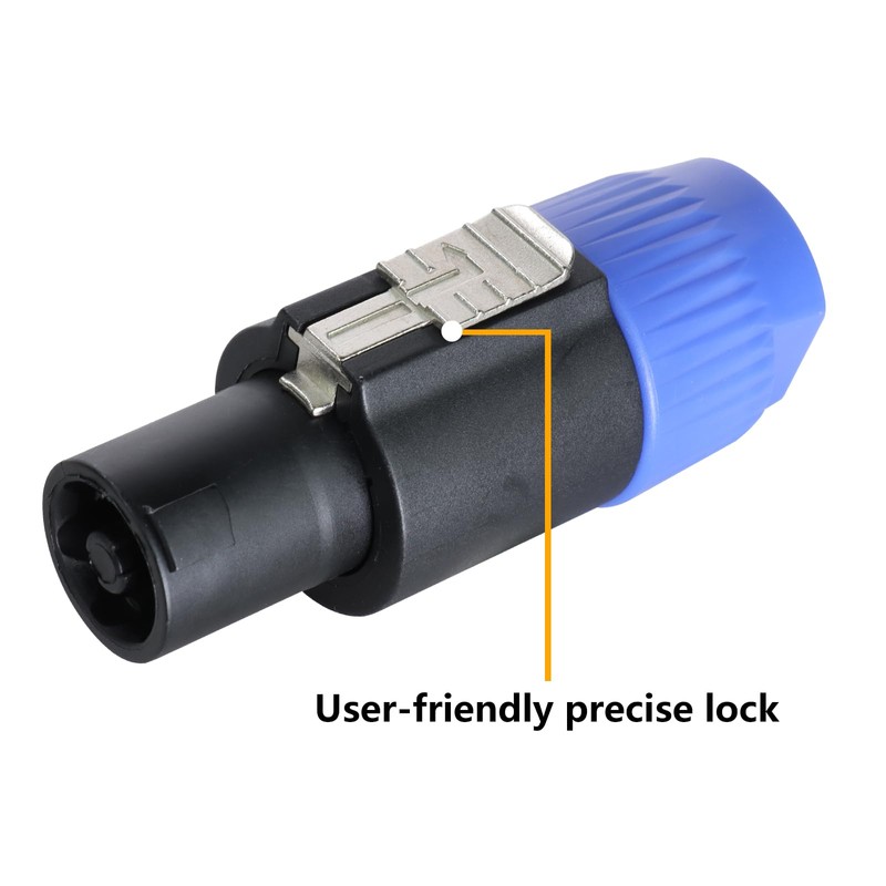 HBU 4 PCS Speakon to 1/4 Adapter - Speak-On Male