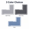 L-Shaped Diatomaceous Earth Bathroom Mat for Shower Entry – Absorbent