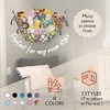 Stuffed Animal Storage Macrame Hammock w/String Lights for Flat Walls,
