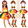 Jiytivity 16 Pcs Thanksgiving Turkey Costumes Set Includes Thanksgiving Turkey