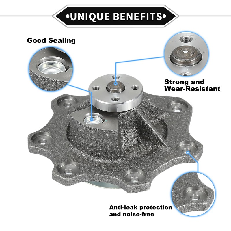 VekAuto Water Pump Kit Compatible for Navistar Dt-466E / 530E