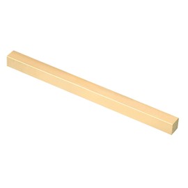 PATIKIL 2/5 x 2/5 x 6" H59 Brass Square Bar, Solid Square Mill Stock for Crafting Maintenance Electrical Architectural Decoration, Brass