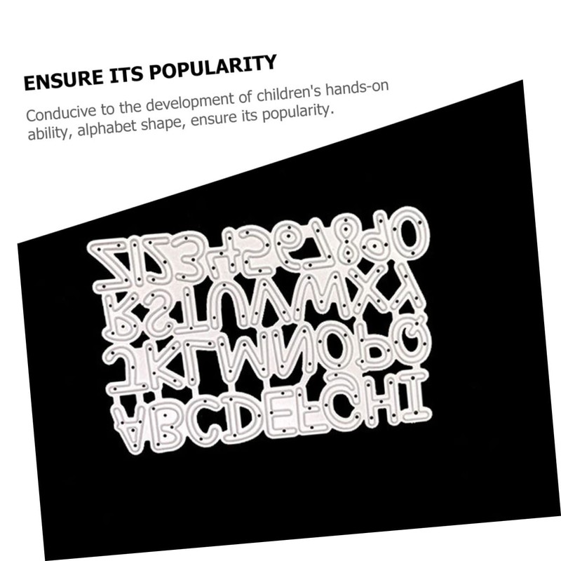 TEHAUX Alphabet Shaped Cutting Dies Carbon Steel DIY Stencils for