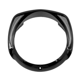 Headlight Trim Ring Motorcycle 7" Headlamp Visor Style Decoration Compatible with Harley Touring 2014-2021 Vivid Black