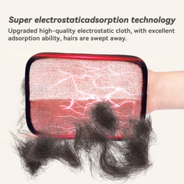 Duwize Pet Grooming Kit – Deshedding Glove & Dematting Comb for Dogs & Cats, Removes Loose Hair, Mats, Tangles & Fleas, Multi‑Surface Hair Remover for Clothing, Furniture, Carpets & Bedding