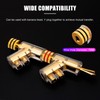 4pcs Banana Plug BA1403 Angled Locking Stacking Banana Plug 24K