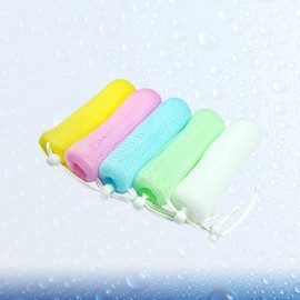 Healeved 10pcs Soap Pouch Handmade Soap Maker Scrubbing Net for Quick Drying Exfoliating Multi-Color Yellow Green for Bathing Shower Use