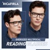 Ricafirla Progressive Multifocal Reading Glasses Men Women Multifocus Transition Trifocal