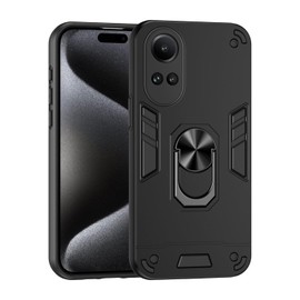 Compatible with Oppo Reno10 5G Case,Car Mount Magnetic Stand,Compatible with Oppo Reno10 Pro 5G 2 in 1 Shockproof Camera Protection Case Cover Black