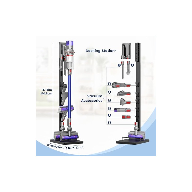 pickpiff Vacuum Cleaner Stand Compatible with Dyson V15, V12, V11,