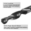 sourcing map Combination Drill and Tap Bit, Metric M8 x