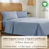 California Design Den 100% Organic Cotton King Size Sheet Set,