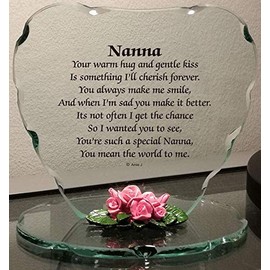 Onlinestreet Glass Plaque Gift for - Nanna