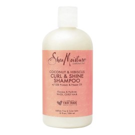 Shea Moisture Shampoo Coconut Hibiscus · Curl & Shine Rizos