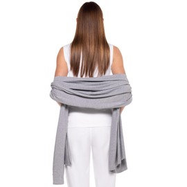 Coolibar UPF 50+ Women's Sanibel Everyday Beach Shawl - Sun Protective, Grey Heather, One Size