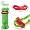 HOOPOE Guy Ropes Camping, Tent Ropes, Pack of 12 Guy
